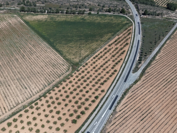 Bouwperceel te koop tussen Yecla & Pinoso: 38.802 m² met amandelbomen