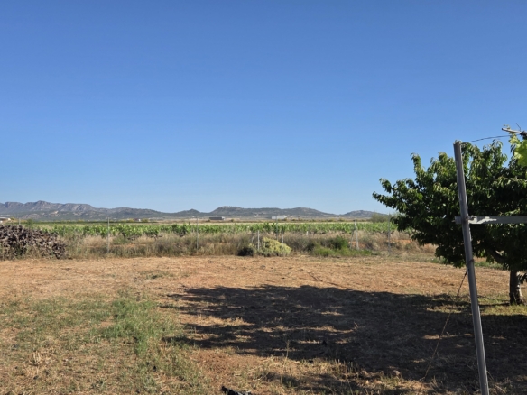 Landelijk vastgoed met loodsen op een groot grondstuk in Yecla, Murcia